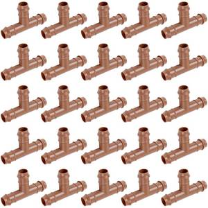 lot 20329 image: FoxRose 12 Drip Irrigation Barbed Tee Fitting, 25 Pack