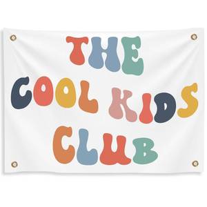 lot 20333 image: Yinkin The Cool Kids Club Wall Banner 36x26 in