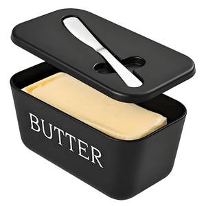 lot 20340 image: Dehov Plastic Butter Dish with Lid (Knife Not Included)