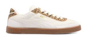 lot 1025 image: Puma White Leopard Print Sneaker Size 5.5
