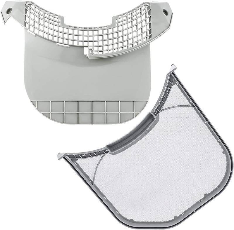 lot 471572 image: 2026 UPGRADED 2pcs MCK49049101 Dryer Lint Filter Screen Housing Guide Cover with ADQ56656401 Lint Filters Stainless Steel Mesh - Fit for L-G Ken-more Dryers DLEX3570V DLGX4271V 79691282310