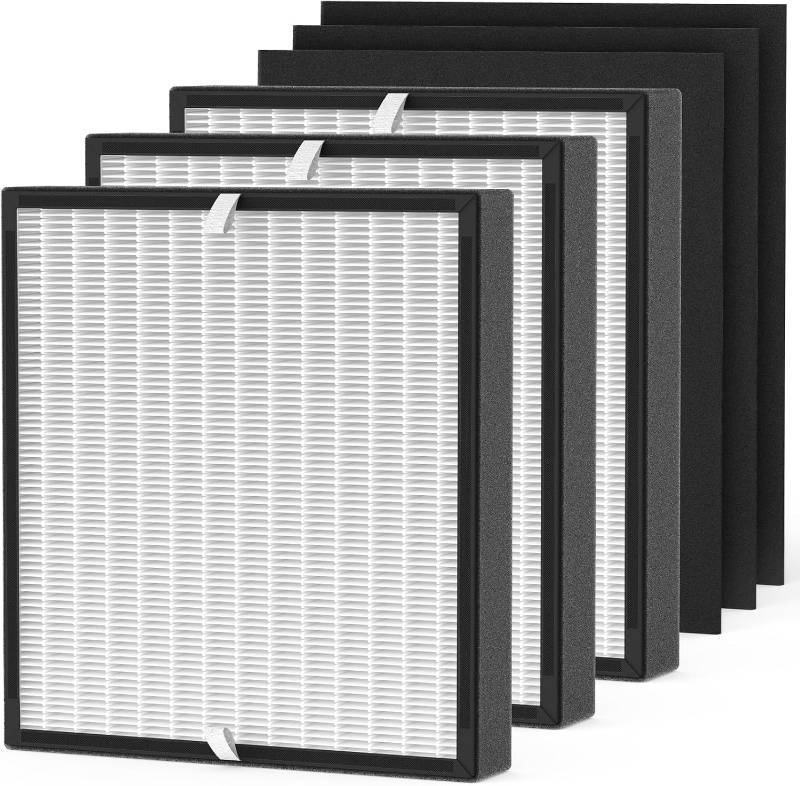 lot 351854 image: 3-Pack BF35 Replacement Filter Compatible with BF35 for BreatheSmart Classic Purifier, 3 2-in-1 Filters  3 Carbon Pre-Filters