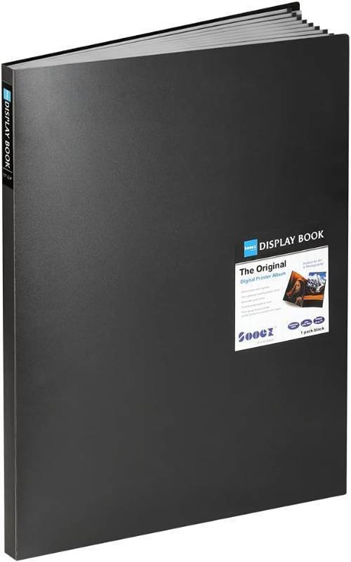 lot 311556 image: Sooez Heavy Duty Binder with Plastic Sleeves 18x24, Portfolio Folder