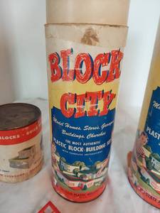 lot 1012 image: Block City Plastic Block Building Set