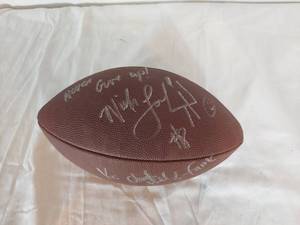 lot 1017 image: Wilson NFL Football Signed by Kansas City Chiefs Leading Scorer Nick Lowery