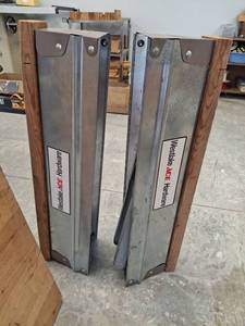 lot 1034 image: (2) Metal Saw Horse