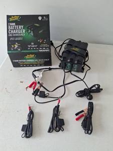 lot 1044 image: Battery Tender 2 Bank Battery Charger and Maintainer 12V