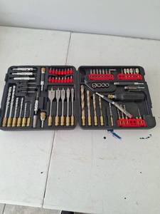 lot 1046 image: Craftsman Drill and Driver Bit Set with Spade Bits and Accessories