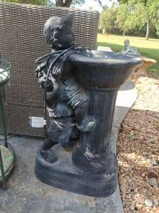 lot 1089 image: Boy with Bowl Fountain Statue