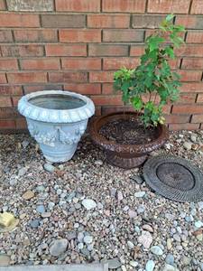 lot 1102 image: 2 Decorative Garden Planters