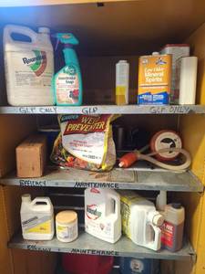 lot 1106 image: Lawn & Garden Chemical Supplies Lot - Roundup, Herbicide, Insecticide, Weed Preventer