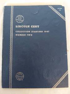 lot 1148 image: Whitman Lincoln Cent Collection Starting 1941 - Includes Steel War Pennies