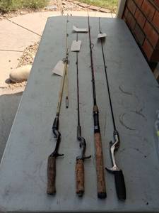 lot 1151 image: Lot of 4 Fishing Rods