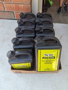 lot 1159 image: Fog Juice 1 Quart Halloween Fog Fluid 10-Pack