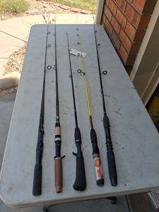 lot 1166 image: Fishing Rod Lot - 5 Piece