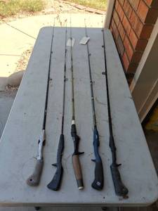 lot 1172 image: Lot of 5 Fishing Rods