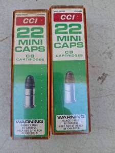 lot 1175 image: CCI .22 Mini Caps Cartridges - 2 Boxes