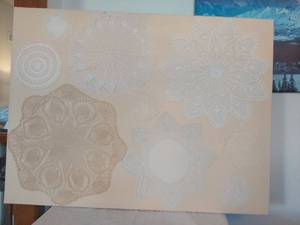 lot 1224 image: Doily Collection on Canvas