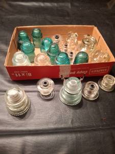 lot 1242 image: Lot of Glass Insulators