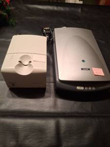 lot 1243 image: Polaroid SprintScan 35 Scanner and Epson Scanner Lot