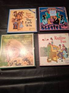 lot 1253 image: Readers Digest 4-Album Lot These Were Our Songs, Popular Music Hit Parade, Ragtime Fun