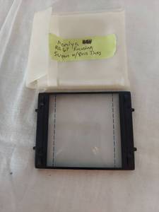 lot 1296 image: Mamiya RB67 Focusing Screen with 8x10 Lines