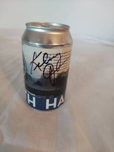 lot 1353 image: Kelsey Gammer signed beer can