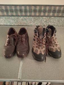 lot 1371 image: 2 Pair of Shoes - Size 10 - Wolverine Hiking Boots