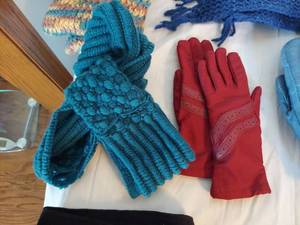 lot 1469 image: Assorted Gloves and Scarfs