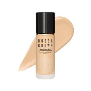 lot 39144 image: Bobbi Brown Weightless Skin Foundation SPF 15  Oil-Controlling Liquid Foundation with 24-Hour Hydration  Medium Coverage Natural Matte Finish for All Skin Types, Warm Sand, 1 Fl Oz - Retail $58