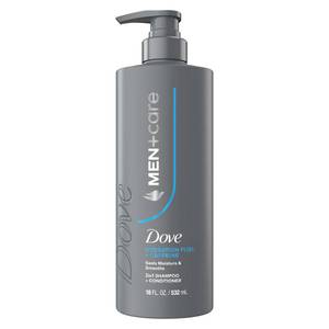 lot 39151 image: Dove Men Hydration Fuel 2-in-1 Shampoo & Conditioner for Dry Hair 18oz - Retail $8