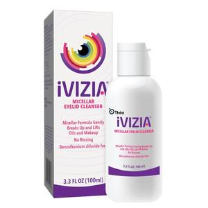 lot 39154 image: iVIZIA Micellar Eyelid Cleanser, 3.3 fl oz (100ml) - Retail $16