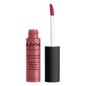 lot 39161 image: NYX PROFESSIONAL MAKEUP Soft Matte Lip Cream, Lightweight Liquid Lipstick - Sao Paulo (Bubblegum Pink) - Retail $8