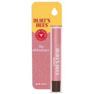 lot 39165 image: Burts Bees Shimmer Lip Tint, Tinted Lip Balm Stick, Moisturizing for All Day Hydration with Natural Glowy Pigmented Finish & Buildable Color, Peony, 1 Tube, 0.09 oz. - Retail $361