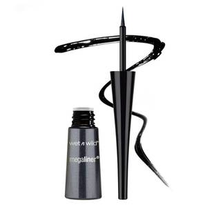 lot 39168 image: wet n wild MegaLiner Liquid Eyeliner - Black - Retail $3