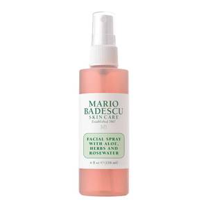lot 39173 image: Mario Badescu Facial Spray with Aloe, Herbs and Rose Water for All Skin Types, Face Mist that Hydrates, Rejuvenates & Clarifies, 4 FL OZ - Retail $6