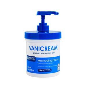 lot 39177 image: Vanicream Moisturizing Cream, Body & Face Moisturizer, 16 Oz Pump Dispenser - Retail $14