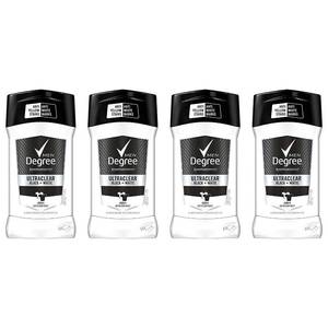 lot 39243 image: Degree Men UltraClear Antiperspirant Black  White Sweat & 4 Count 2.7 oz - Retail $16