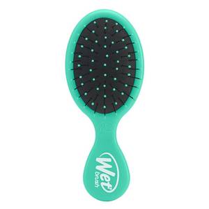 lot 39251 image: Wet Brush Squirt Detangling Brush, Amazon Exclusive Aqua, Mini Detangler, No Tangle Ultra-Soft IntelliFlex Bristles, Wet & Dry Styling Hairbrush for Women & Men, All Hair Types - Retail $6