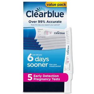 lot 39259 image: Clearblue Early Detection Pregnancy Test, 2 Ct - Retail $19
