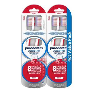 lot 39262 image: Parodontax Complete Protection Soft Toothbrush for Healthy Gums and Strong Teeth - 2 x 2 Pack - Retail $12