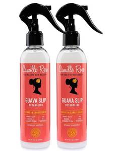 lot 39292 image: Camille Rose Leave-In Conditioner Spray, Guava Slip 1-pack �� Deep Moisture, Detangler for Textured, Coily, Wavy, and Curly Hair, 8 Fl Oz Ea - Retail $26