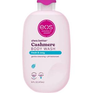lot 39302 image: eos Cashmere Body Wash- Fresh & Cozy, Creamy Gel with Shea Butter, 16 fl oz - Retail $10
