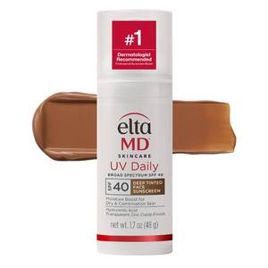 lot 39305 image: EltaMD UV Daily Deep Tinted Face Sunscreen Moisturizer, SPF 40, 1.7 oz - Retail $43