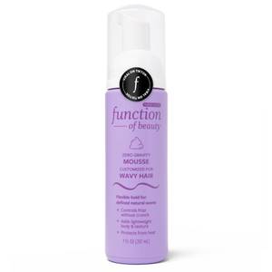 lot 39309 image: Function of Beauty Wavy Hair Mousse for Styling - Anti-Frizz Hair Styler - Retail $13