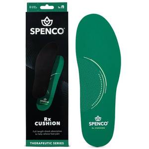 lot 39318 image: Spenco Rx Comfort Thin Lightweight Cushioning Orthotic Shoe Insole, Womens 11-12.5Mens 10-11.5 - Retail $22