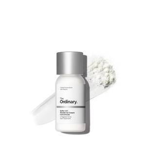 lot 39354 image: The Ordinary Sulfur 10% Powder-to-Cream Acne Spot Treatment Concentrate, Reduces Pimple Size and Zit Redness, 0.18 Oz - Retail $8