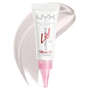 lot 39369 image: NYX PROFESSIONAL MAKEUP Lingerie Lid Lingerie Cream Eye Pigment, Eyeshadow, Up to 24H Wear, Satin Silver, 0.2 fl oz - Retail $8