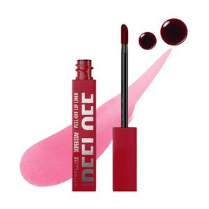 lot 39372 image: MAYBELLINE Super Stay Peel Off Lip Liner Lip Stain, Up to 24H Tattoo-Like Wear, Transfer-Proof Matte Finish, Hydrating Formula With Vitamin E, Blaze (Red) - Retail $10