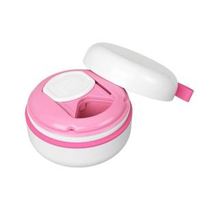 lot 39373 image: Ezy Dose Vitamin Organizer, Multi Compartments, White & Pink, Small - Retail $10